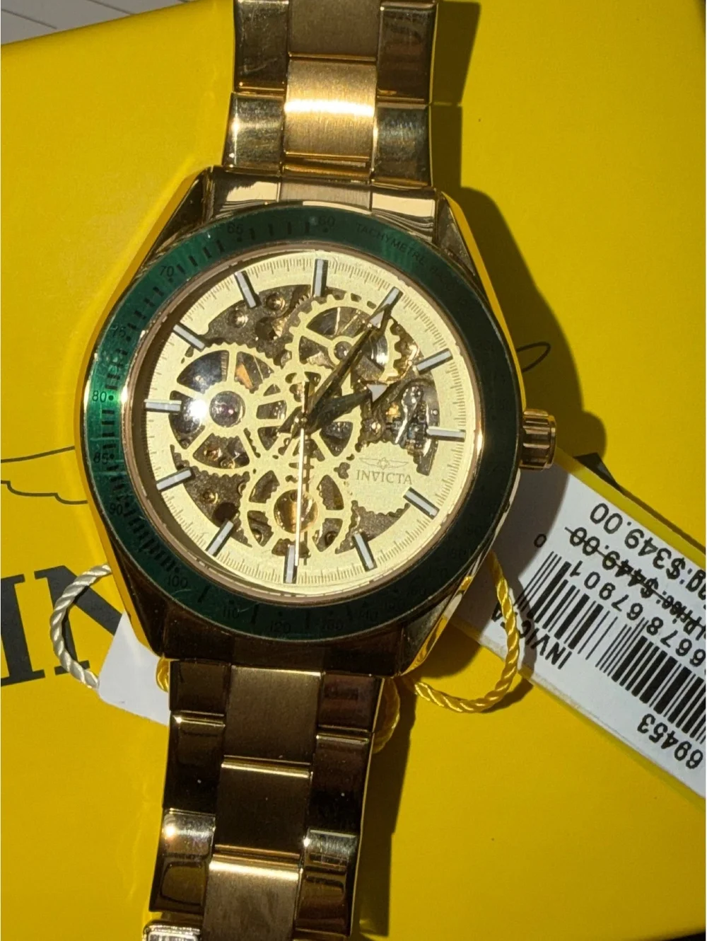 $349 INVICTA Automatic Objet D art excelsior skeleton dial watch 43mm